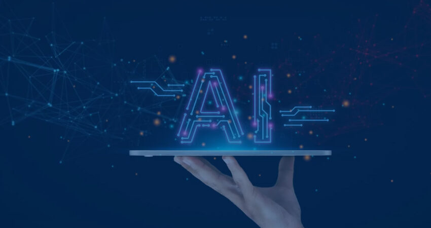 Image representing a London-based company's implementation of Pimcore and Open AI to revolutionize business-customer connections. The graphic showcases a dynamic interaction between technology symbols and human connections, illustrating the innovative integration of Pimcore and Open AI for a transformative customer experience.